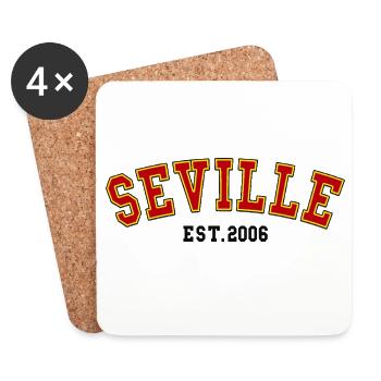 Sevilla gegründet 2006 - Untersetzer (4er-Set) - Weiß - Vorne