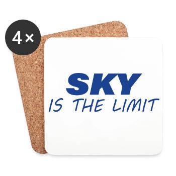 Sky is the Limit - Coasters (set of 4) - white - Front
