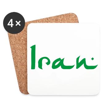 Iran - Coasters (set of 4) - white - Front