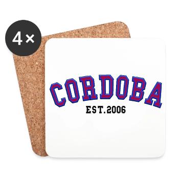 Cordoba Fondée en 2006 - Dessous de verre (lot de 4) - blanc - Devant
