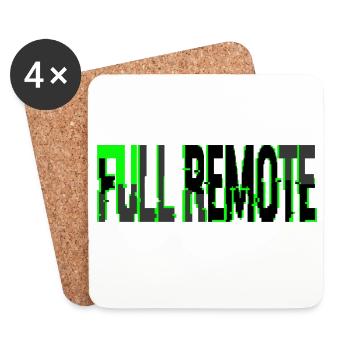 Telecommuting Total Style Glitch Informatique - Coasters (set of 4) - white - Front