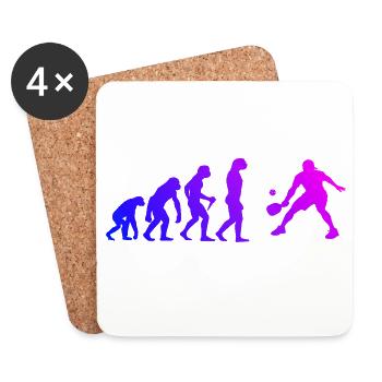 Pickleball player Idea for pickleball athlete fans - Coasters (set of 4) - white - Front