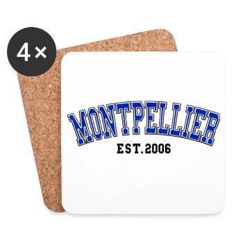 Montpellier gegründet 2006 - Untersetzer (4er-Set) - Weiß - Vorne