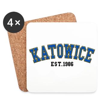 Katowice Est. 1986 - Coasters (set of 4) - white - Front