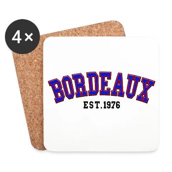 Bordeaux Est. 1976 - Coasters (set of 4) - white - Front