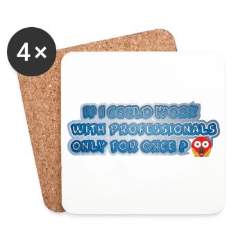 If_I_could_1 - Untersetzer (4er-Set) - Weiß - Vorne