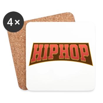 Hip Hop - Dessous de verre (lot de 4) - blanc - Devant