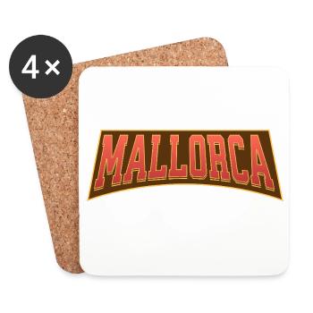 Majorque - Dessous de verre (lot de 4) - blanc - Devant