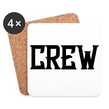 crew_schrift - Coasters (set of 4) - white - Front