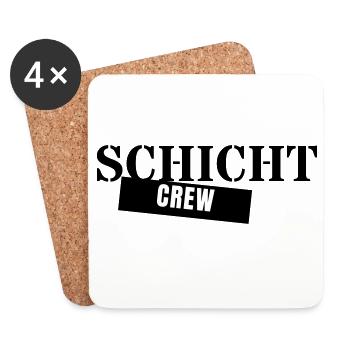Shift Crew - Shift Work Colleagues Night Shift - Coasters (set of 4) - white - Front
