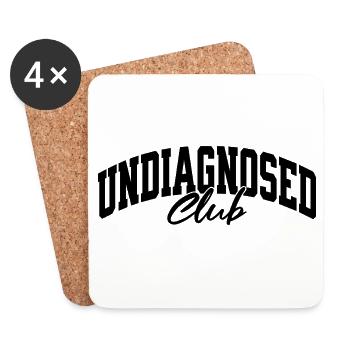 Club non diagnostiqué - Dessous de verre (lot de 4) - blanc - Devant