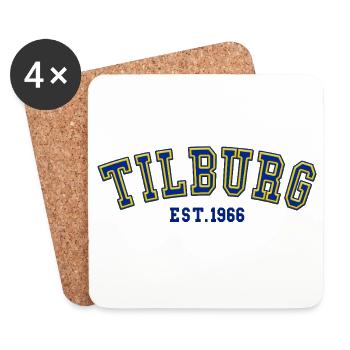 Tilburg gegründet 1966 - Untersetzer (4er-Set) - Weiß - Vorne