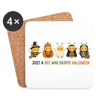 Bienen-Halloween-Parade - Untersetzer (4er-Set) - Weiß - Vorne