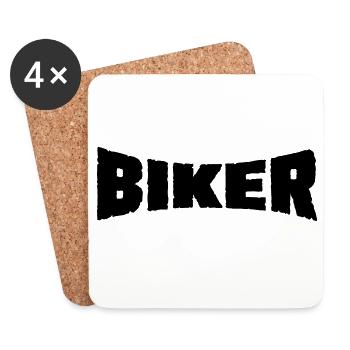 6061912 121603076 bikers - Coasters (set of 4) - white - Front
