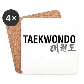 TAEKWONDO - Coasters (set of 4) - white - Front