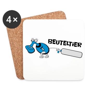 Beuteltier - Anästhesie Fun Cartoon - Untersetzer (4er-Set) - Weiß - Vorne