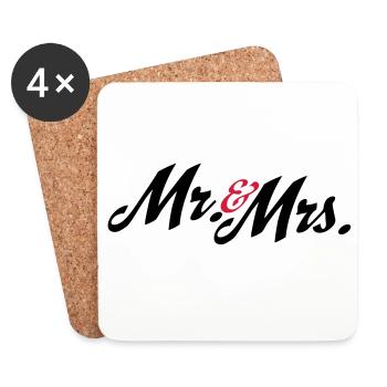 hochzeit - Untersetzer (4er-Set) - Weiß - Vorne