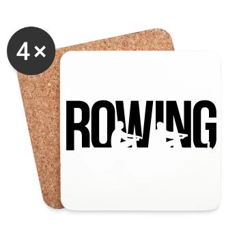 rowing - Coasters (set of 4) - white - Front