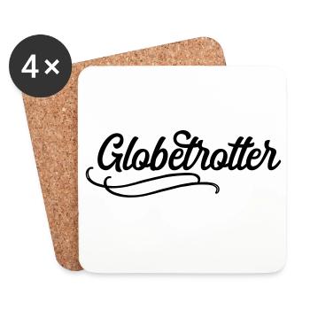 Globetrotter - Untersetzer (4er-Set) - Weiß - Vorne