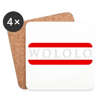 Wololo - 2a - Mobii_3 Edition - white - Untersetzer (4er-Set) - Weiß - Vorne
