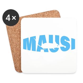 MAUSI - Untersetzer (4er-Set) - Weiß - Vorne