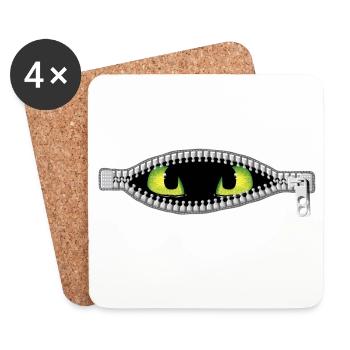 Monster inside me - Coasters (set of 4) - white - Front