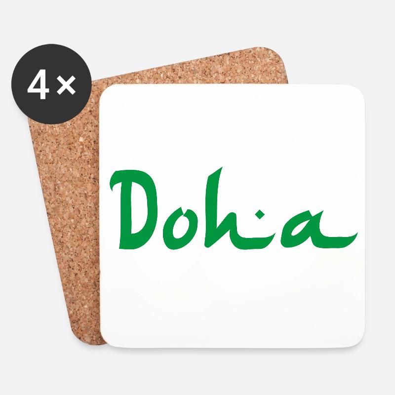 DOHA - Untersetzer (4er-Set) - Weiß