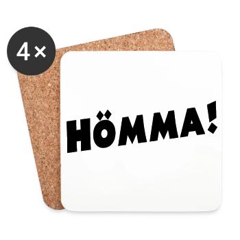 HÖMMA Hör mal - Untersetzer (4er-Set) - Weiß - Vorne