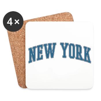New York Arc Lettering - Coasters (set of 4) - white - Front