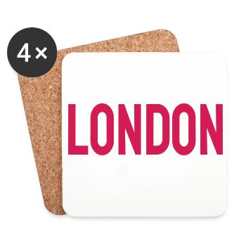 London - Coasters (set of 4) - white - Front