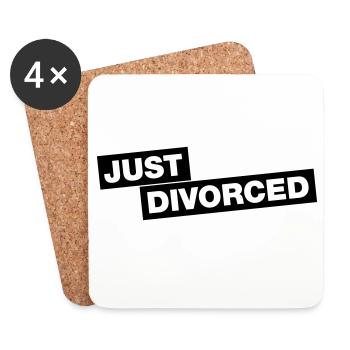 Just divorced - Coasters (set of 4) - white - Front