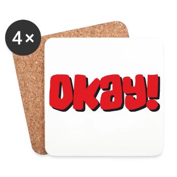 Okay - Untersetzer (4er-Set) - Weiß - Vorne