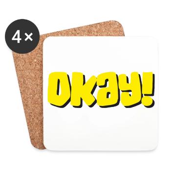 Okay - Untersetzer (4er-Set) - Weiß - Vorne