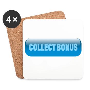COLLECT BONUS - Coasters (set of 4) - white - Front