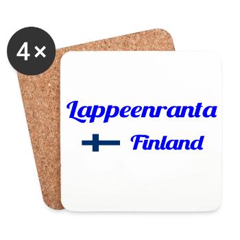 Lappeenranta, Finland- Stylish prints - Coasters (set of 4) - white - Front