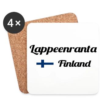 Lappeenranta, Finland- Stylish prints - Coasters (set of 4) - white - Front