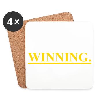 Winnings Winning - Untersetzer (4er-Set) - Weiß - Vorne