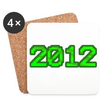 2012 2012 - Untersetzer (4er-Set) - Weiß - Vorne