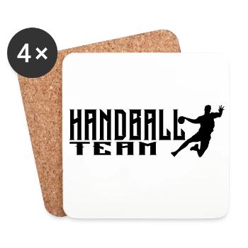 Handball Team - Untersetzer (4er-Set) - Weiß - Vorne