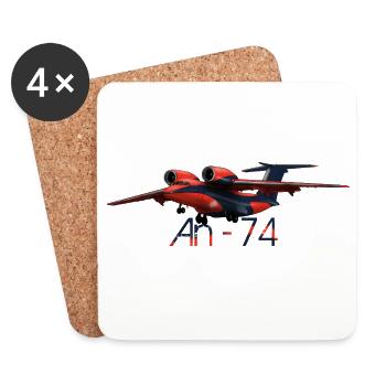 An-74 - Coasters (set of 4) - white - Front