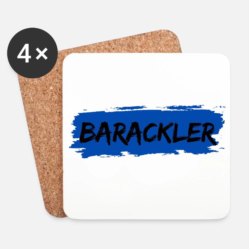Barackler - Dessous de verre (lot de 4) - blanc