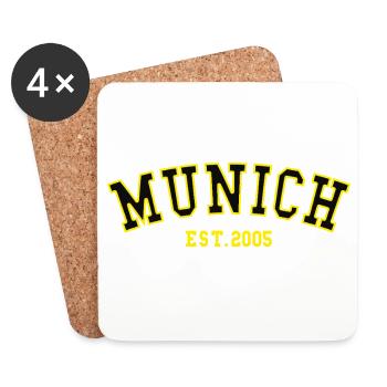 Munich_Est_2005 - Dessous de verre (lot de 4) - blanc - Devant