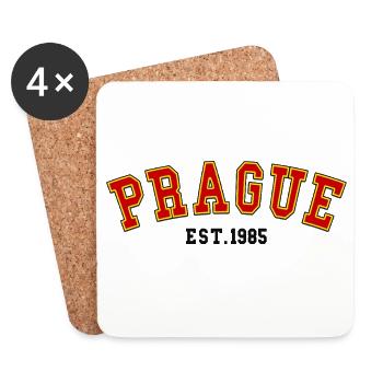 Prague_Est_1985 - Untersetzer (4er-Set) - Weiß - Vorne
