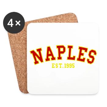 Neapel Est.1995 - Untersetzer (4er-Set) - Weiß - Vorne