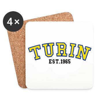 Turin Est.1965 - Dessous de verre (lot de 4) - blanc - Devant