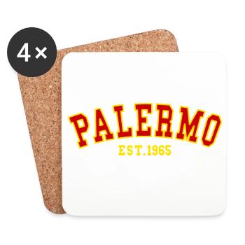 Palermo Est.1965 - Coasters (set of 4) - white - Front