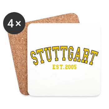 Stuttgart Est. 2005 - Untersetzer (4er-Set) - Weiß - Vorne