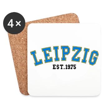 Leipzig Est. 1975 - Coasters (set of 4) - white - Front