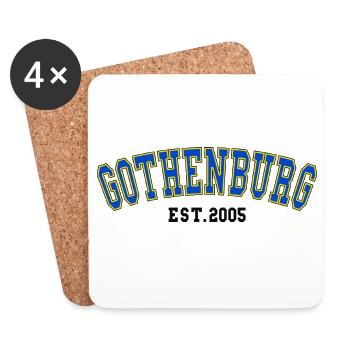 Gothenburg Est. 2005 - Coasters (set of 4) - white - Front