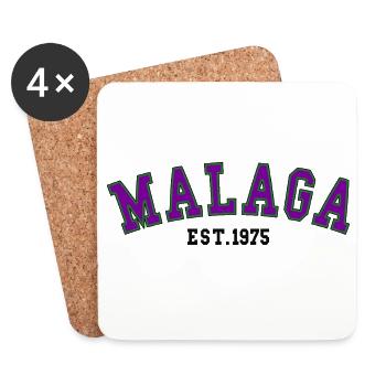 Malaga Est. 1975 - Dessous de verre (lot de 4) - blanc - Devant